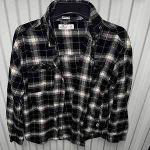 Hollister Monochrome Checkered Shirt